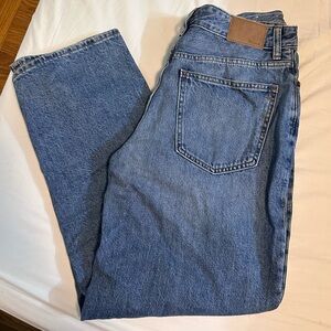 NWT Madewell Curvy Baggy Straight Jeans in Letica Wash